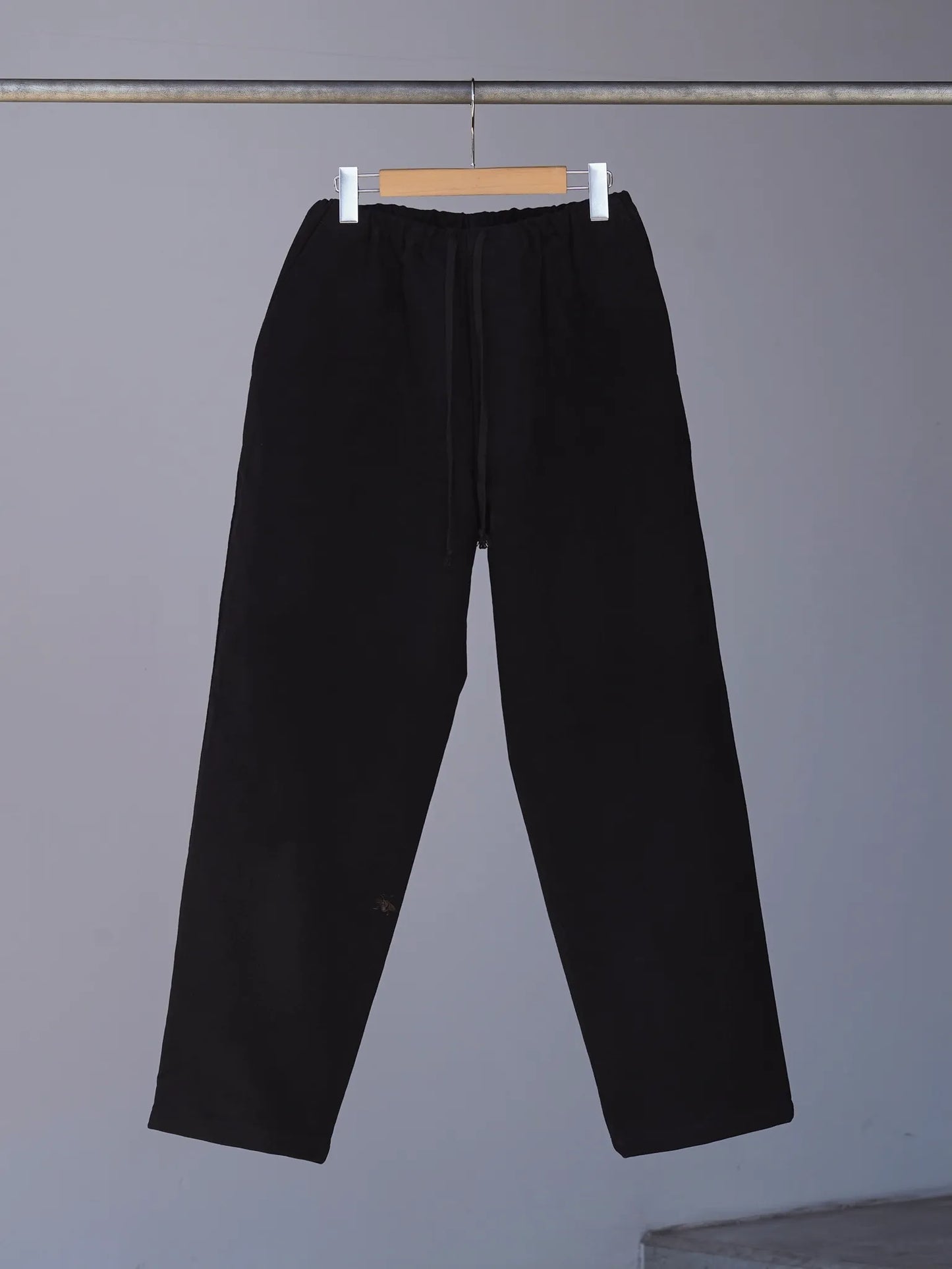 COMOLI | モールスキン ドローストリングパンツ BLACK