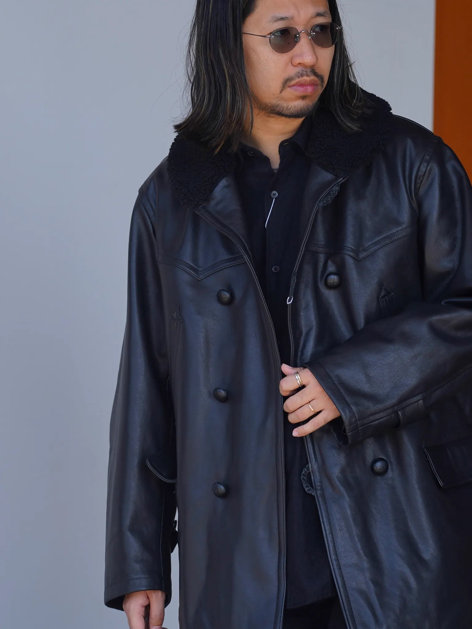 COMOLI ラムレザー カナディアンコート BLACK | CASANOVA&CO COMOLI ラムレザー カナディアンコート BLACK | CASANOVA&CO