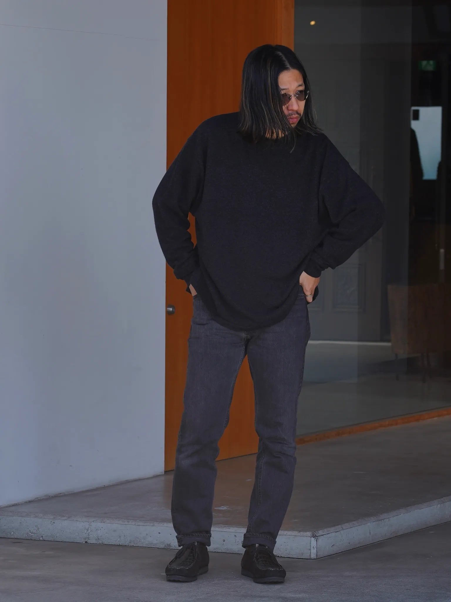 COMOLI カシミヤ コモリニット CHARCOAL | CASANOVA&CO (カサノヴァ COMOLI カシミヤ コモリニット CHARCOAL | CASANOVA&CO (カサノヴァ