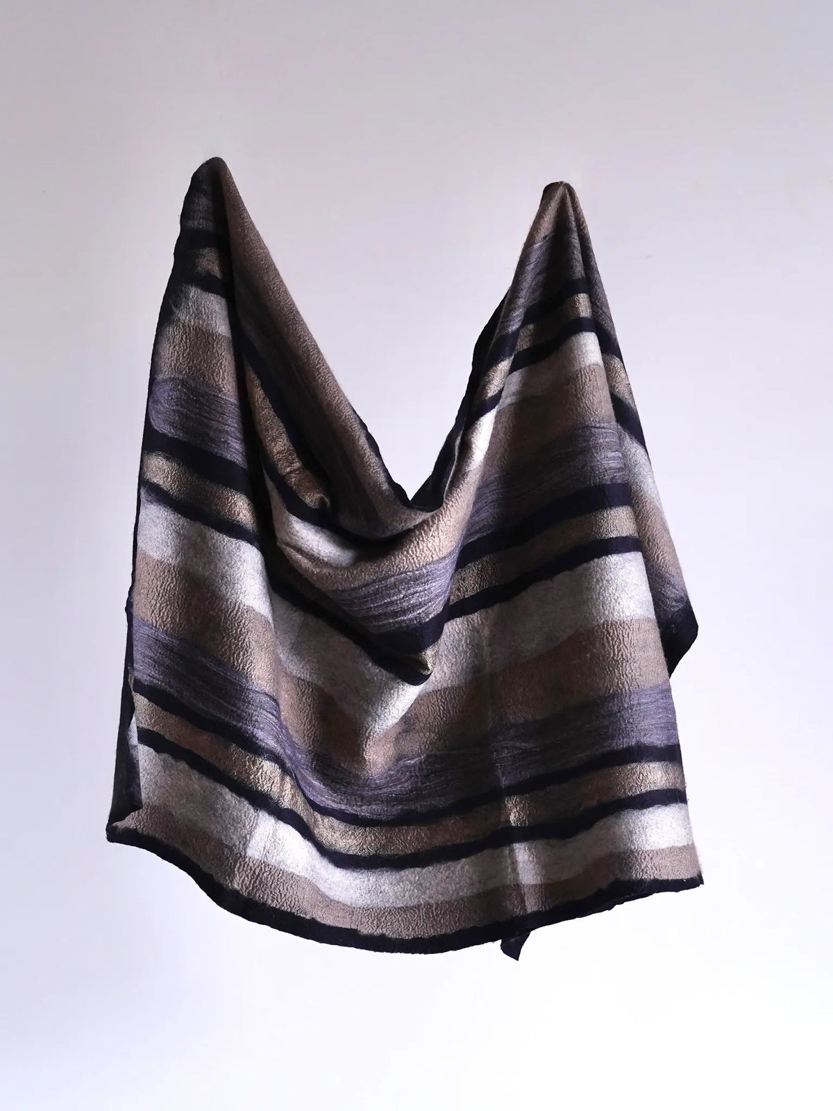 SILVANA MANETTI PLAID 01 BROWN/BLACK/WHITE | CASANOVA&CO