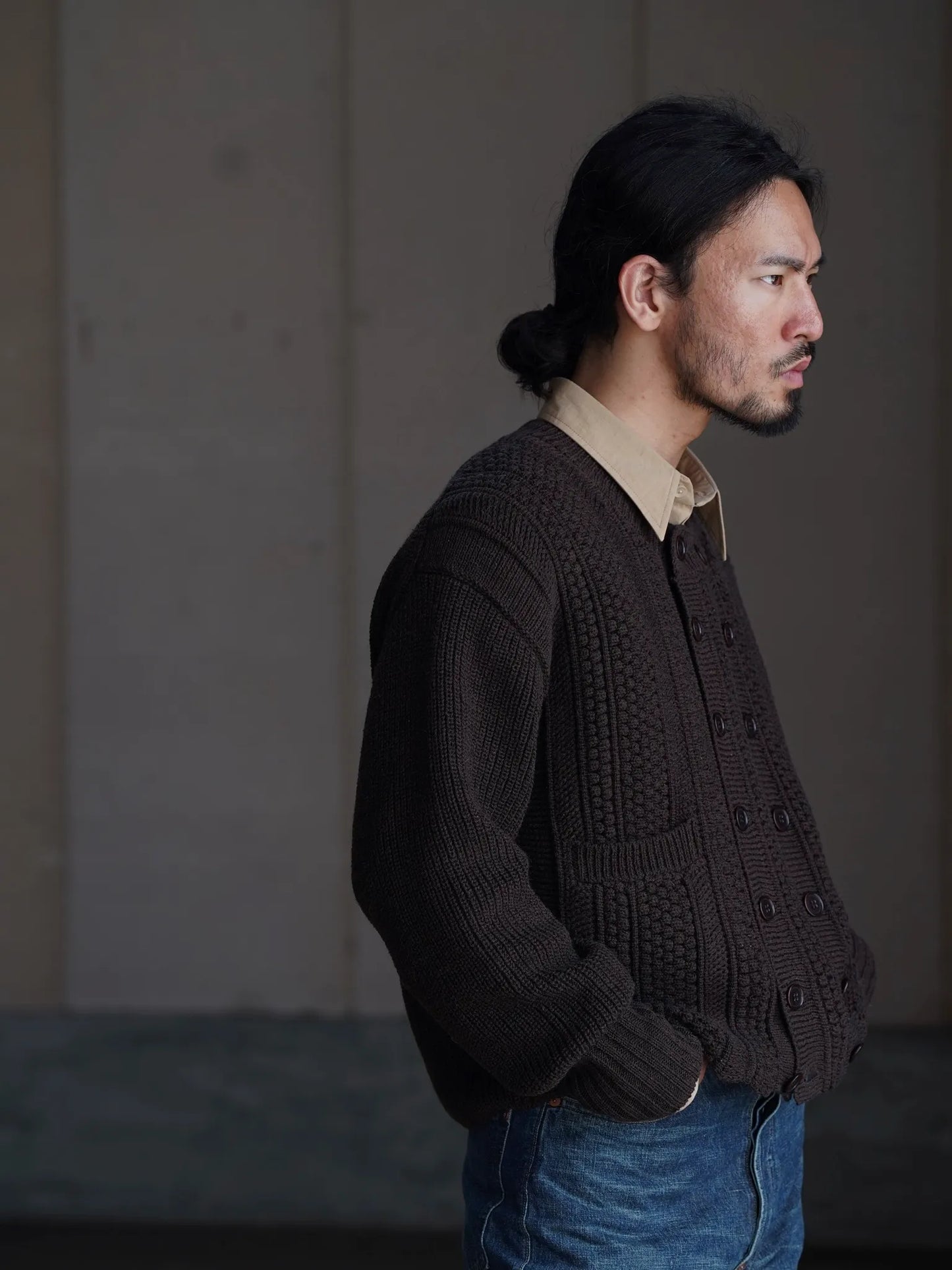 T.T | LOT.506 DB CARDIGAN BROWN