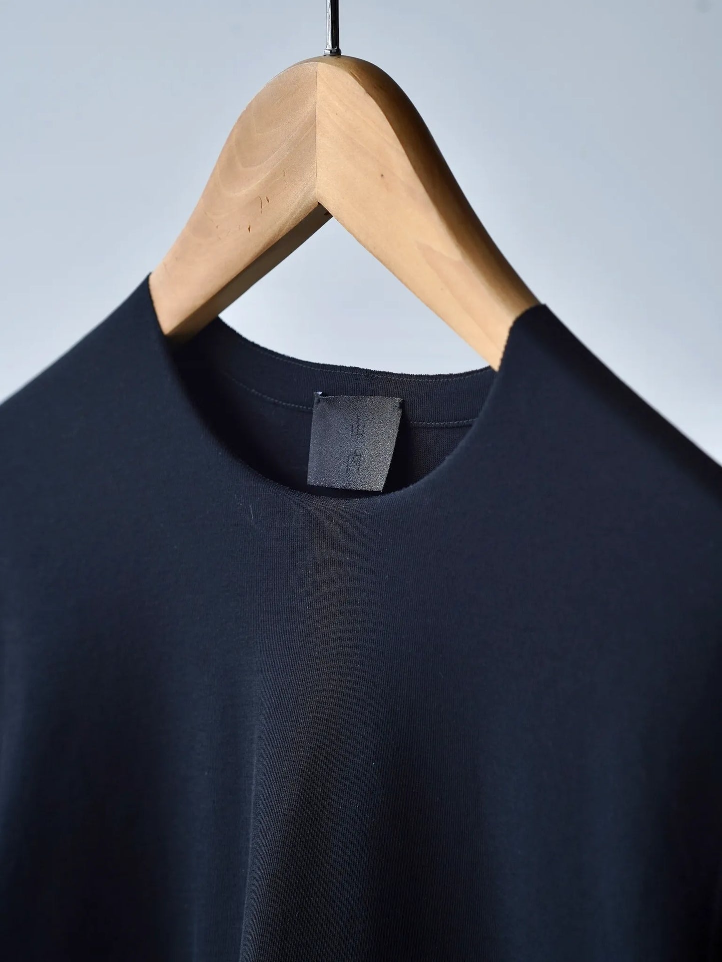山内 | 強撚フリーカットポンチ・ショートスリーブTシャツ black