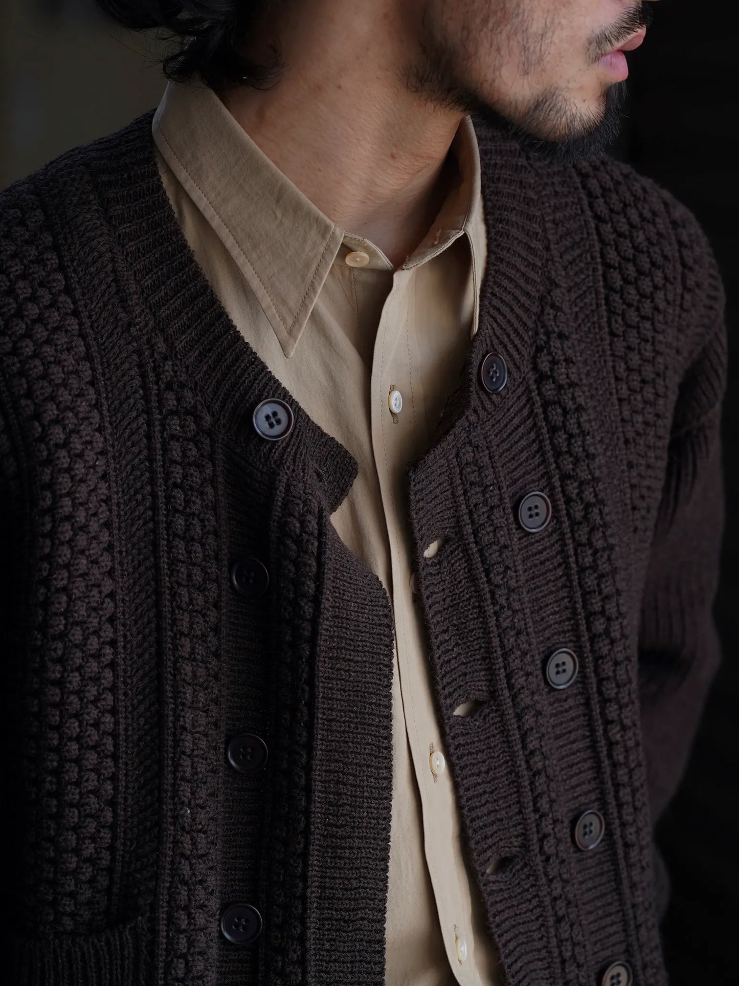 T.T | LOT.506 DB CARDIGAN BROWN