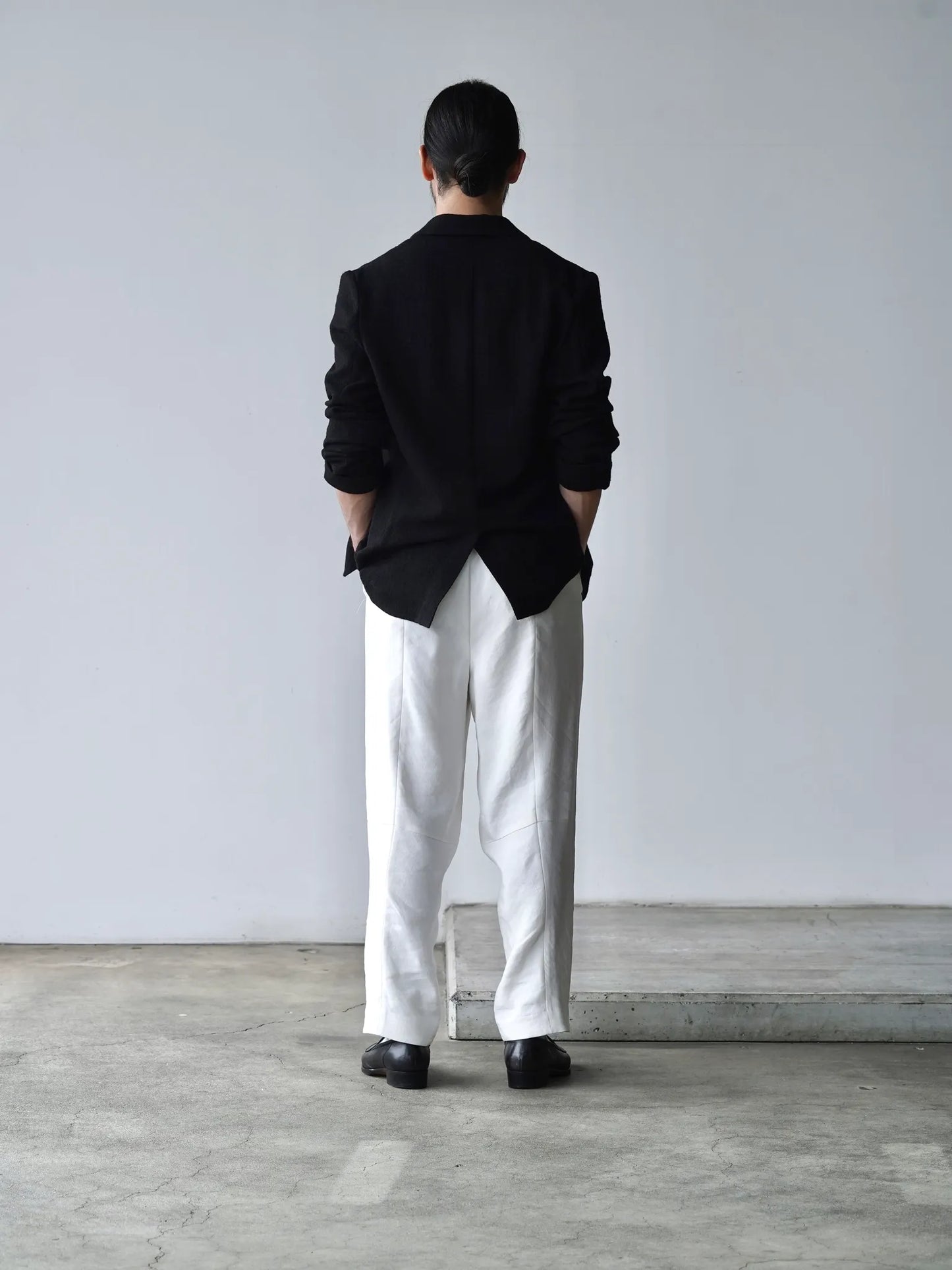 山内 | ビンテージシルクリネン・ワンカットイージーパンツ off white