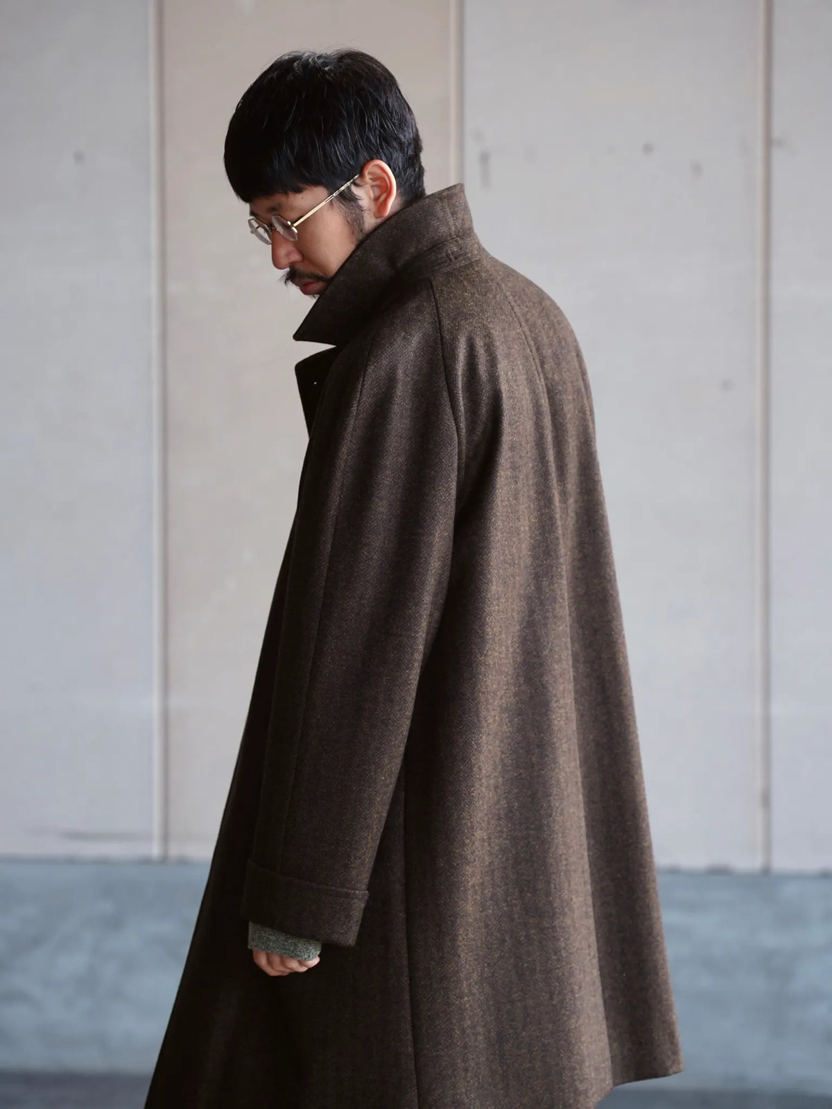 COHÉRENCE | CORB / CHEVRON TWEED JERSEY BROWN