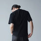 山内 | 強撚フリーカットポンチ・ショートスリーブTシャツ black