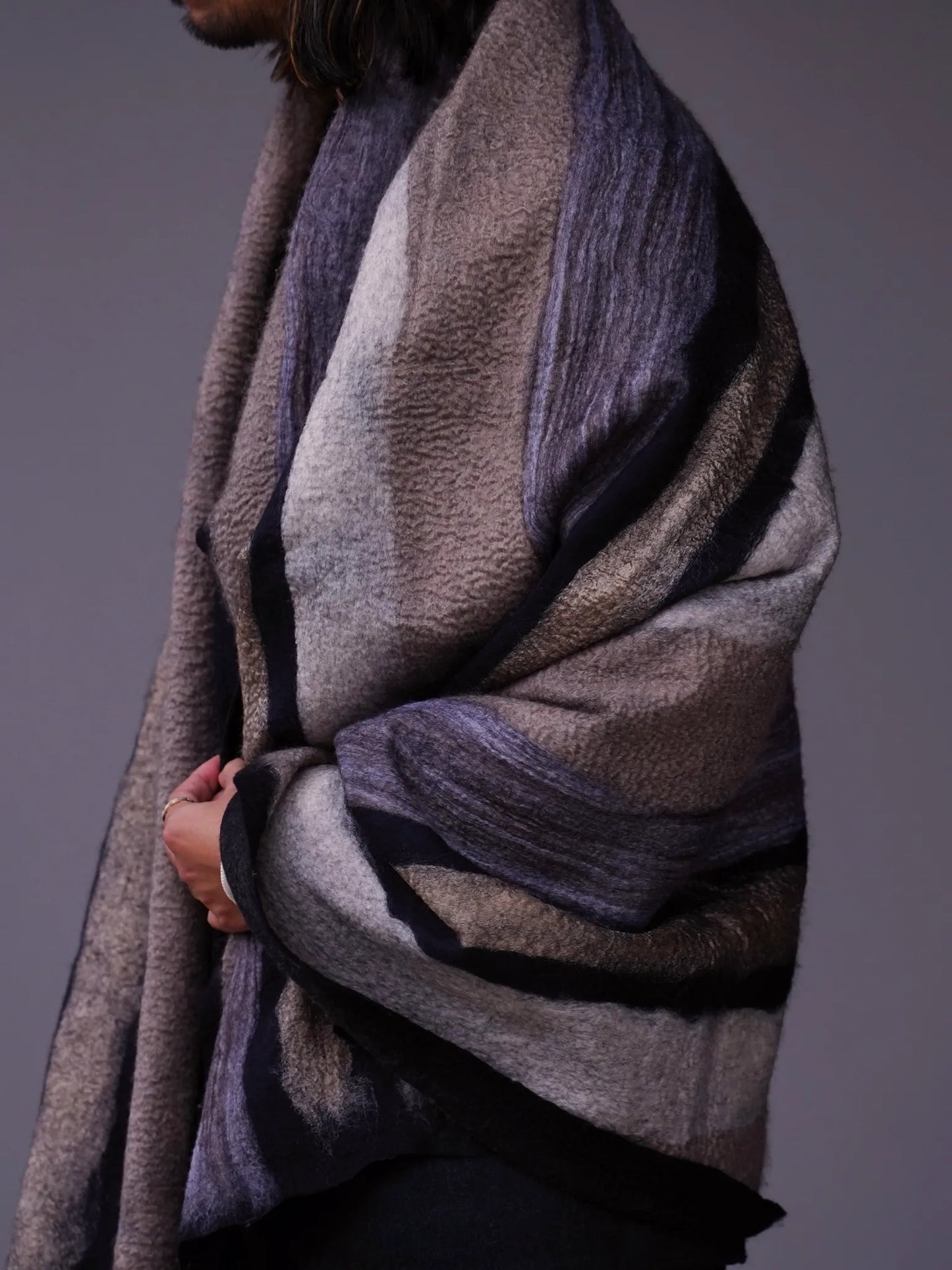 SILVANA MANETTI | PLAID 01 BROWN/BLACK/WHITE