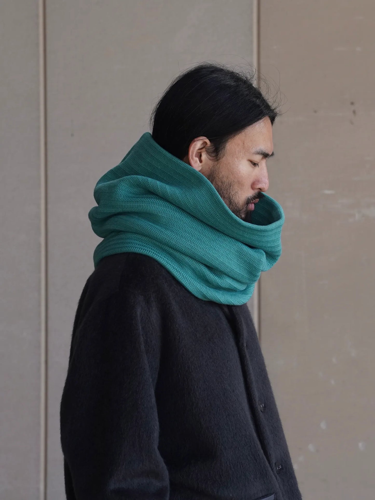 WONDER ROOM | "MARS" neck warmer v-green