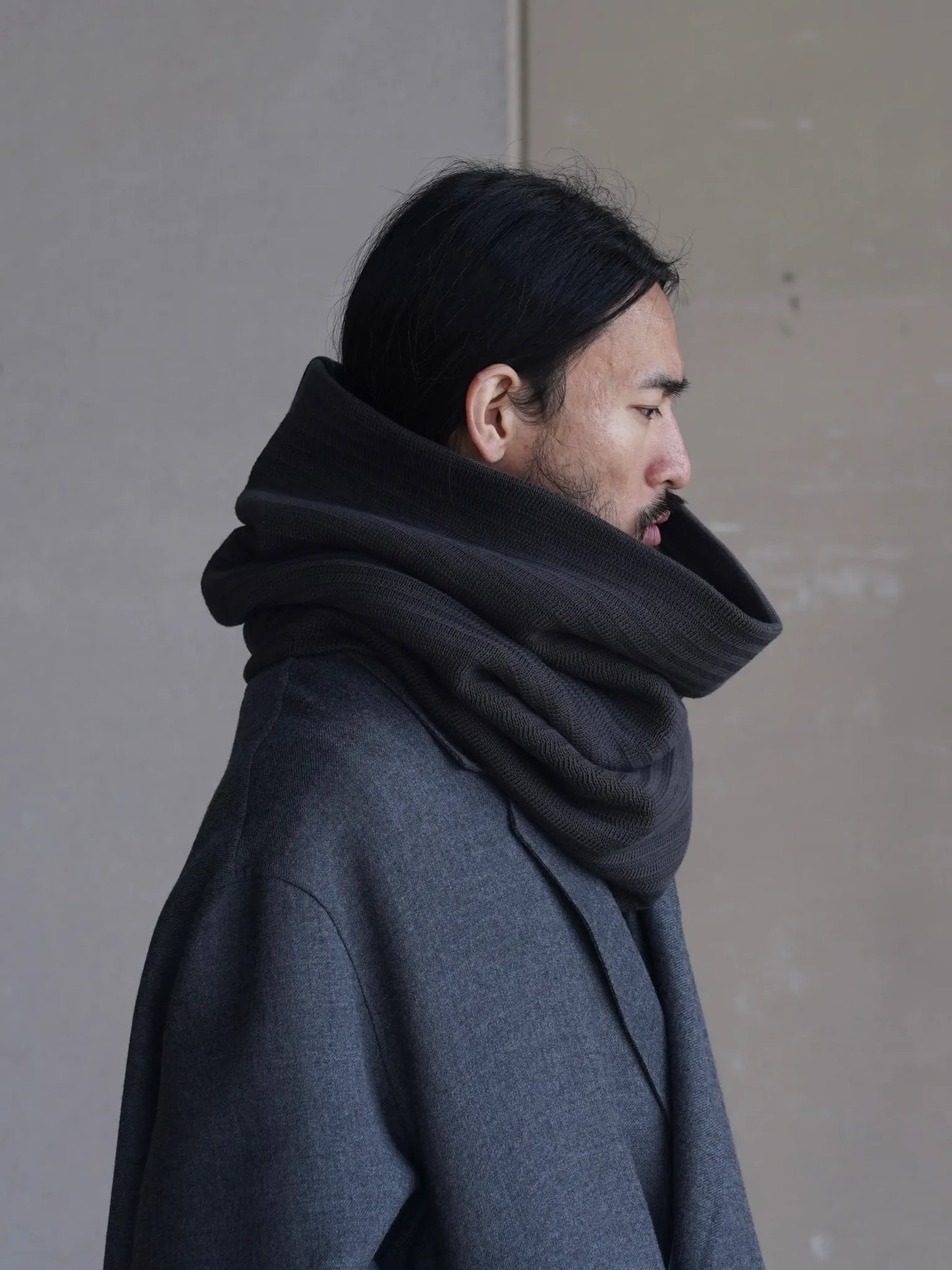 WONDER ROOM | "MARS" neck warmer v-gray