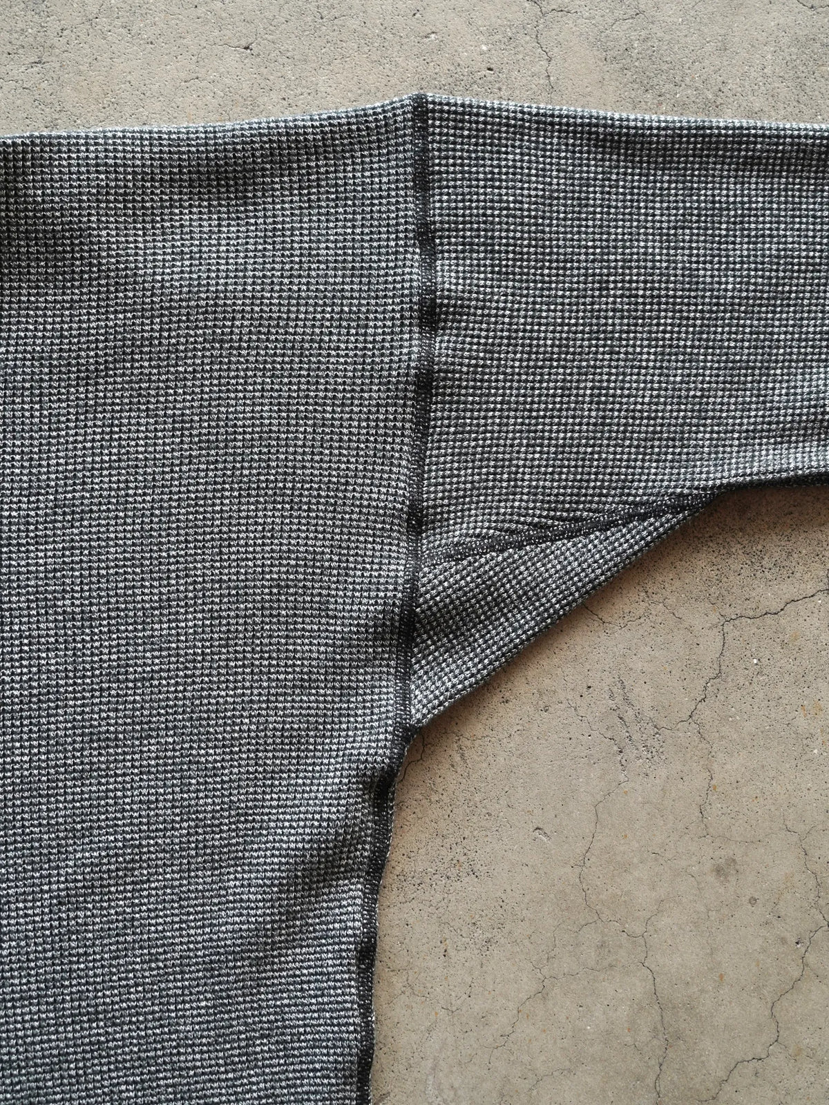 OLDE HOMESTEADER YOUTH | EXTRA SOFT THERMAL OVAL NECK LONG SLEEVE BLACK × ECRU