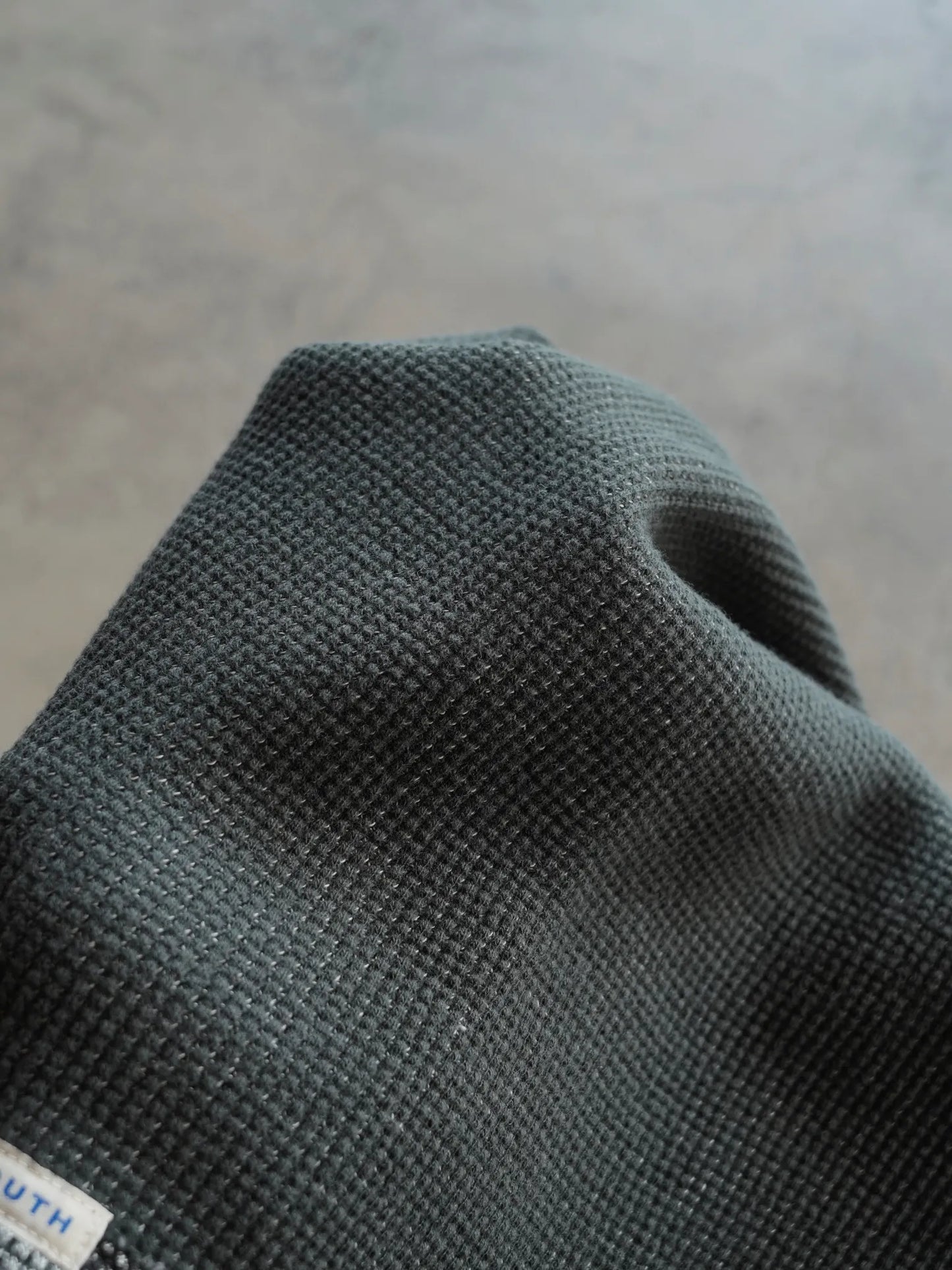 OLDE HOMESTEADER YOUTH | EXTRA SOFT THERMAL OVAL NECK LONG SLEEVE BLACK × ECRU