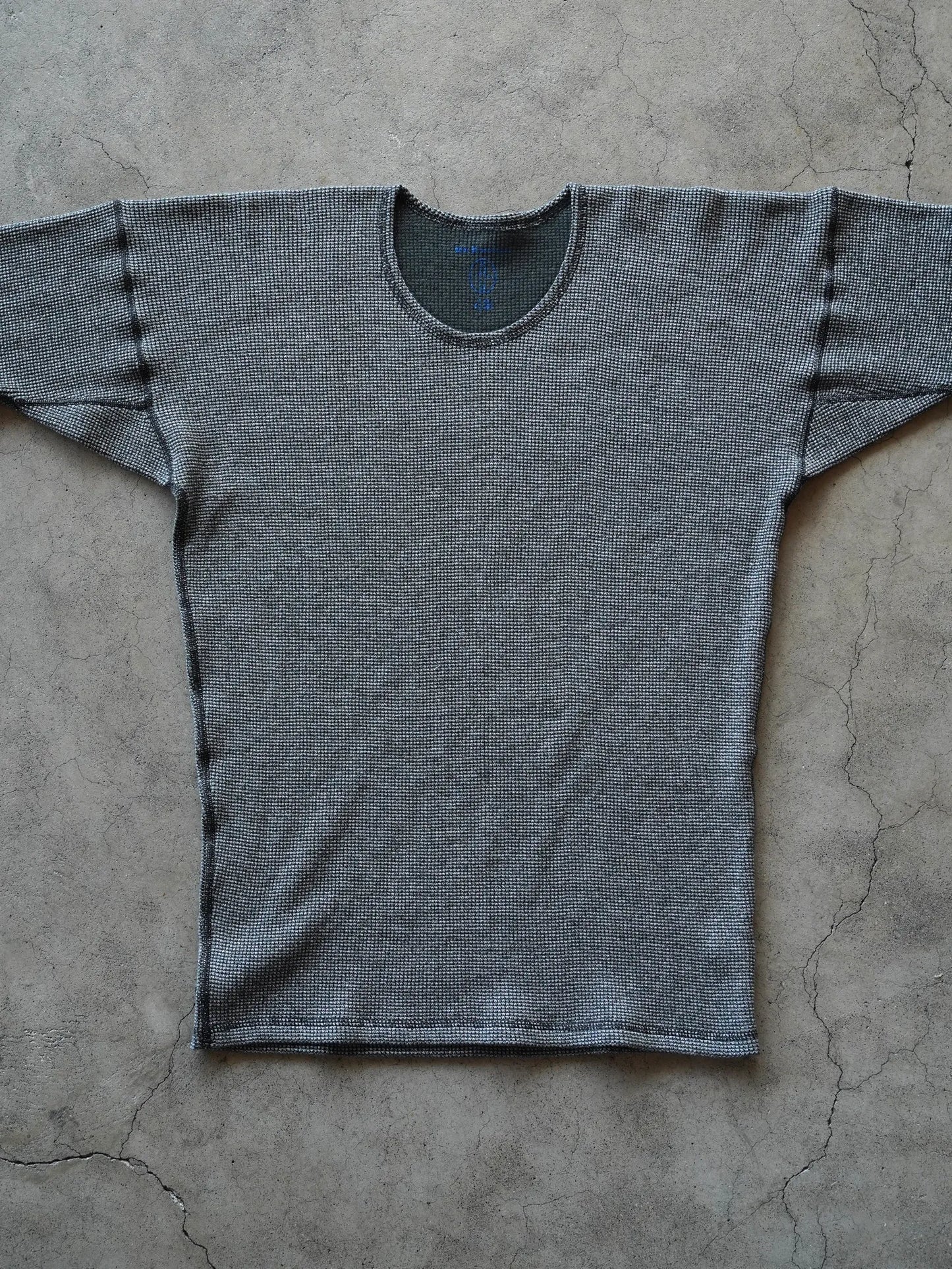 OLDE HOMESTEADER YOUTH | EXTRA SOFT THERMAL OVAL NECK LONG SLEEVE BLACK × ECRU