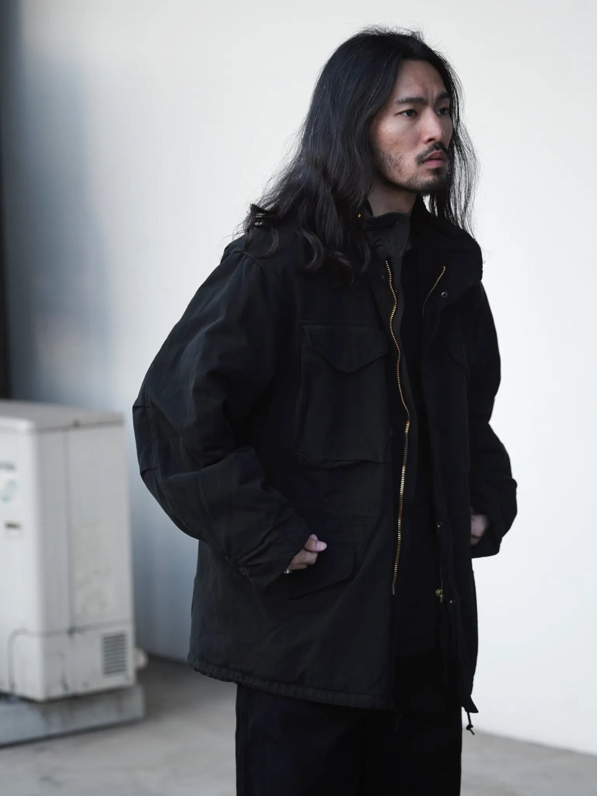 COMOLI | 제품 염색 M65 재킷 BLACK