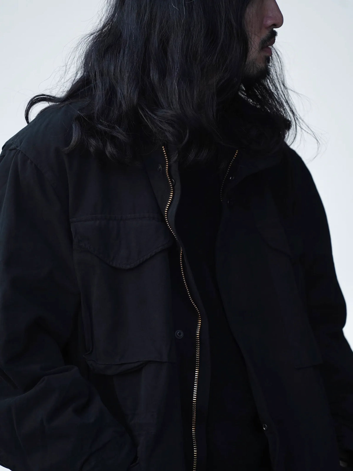 COMOLI | 제품 염색 M65 재킷 BLACK