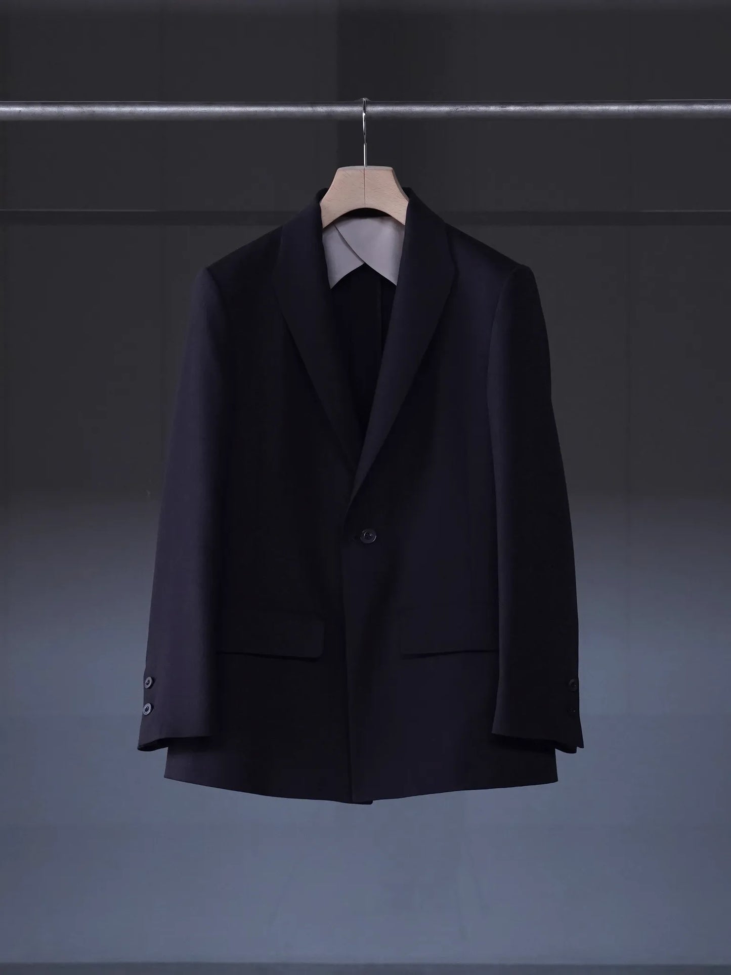 irenisa-modified-shawl-collar-jacket-dark-brown-1