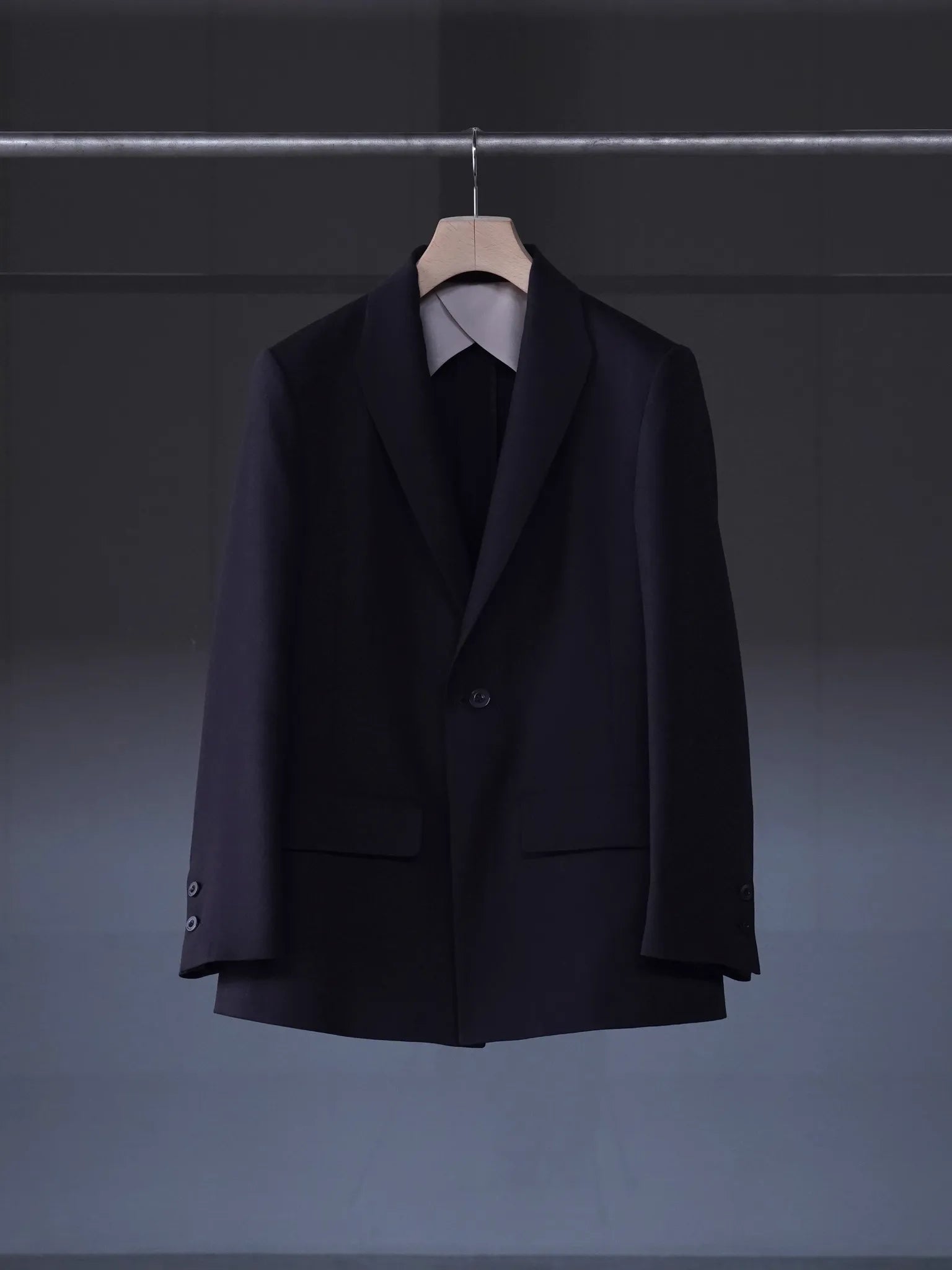 irenisa-modified-shawl-collar-jacket-dark-brown-1