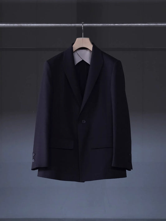 irenisa-modified-shawl-collar-jacket-dark-brown-1