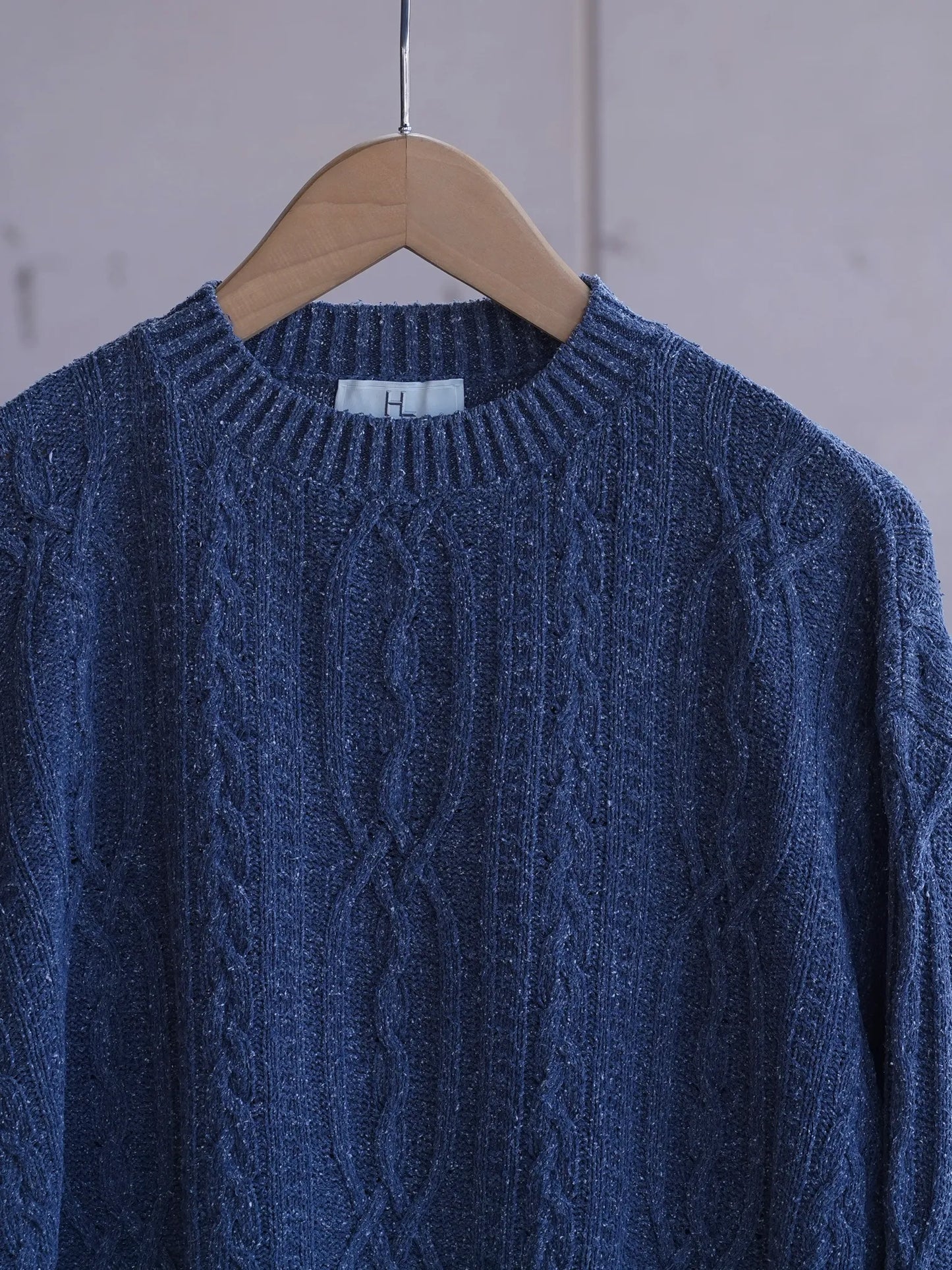 HERILL | Silknep cable Sweater Indigo