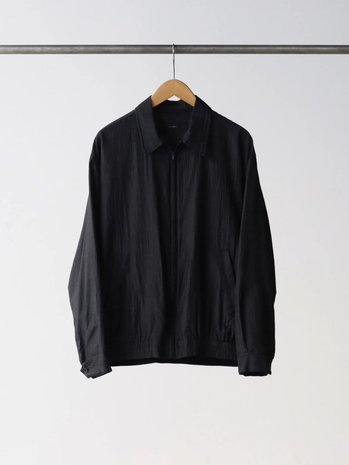COMOLI Wool Silk Swing Top CHARCOAL | CASANOVA&CO Online