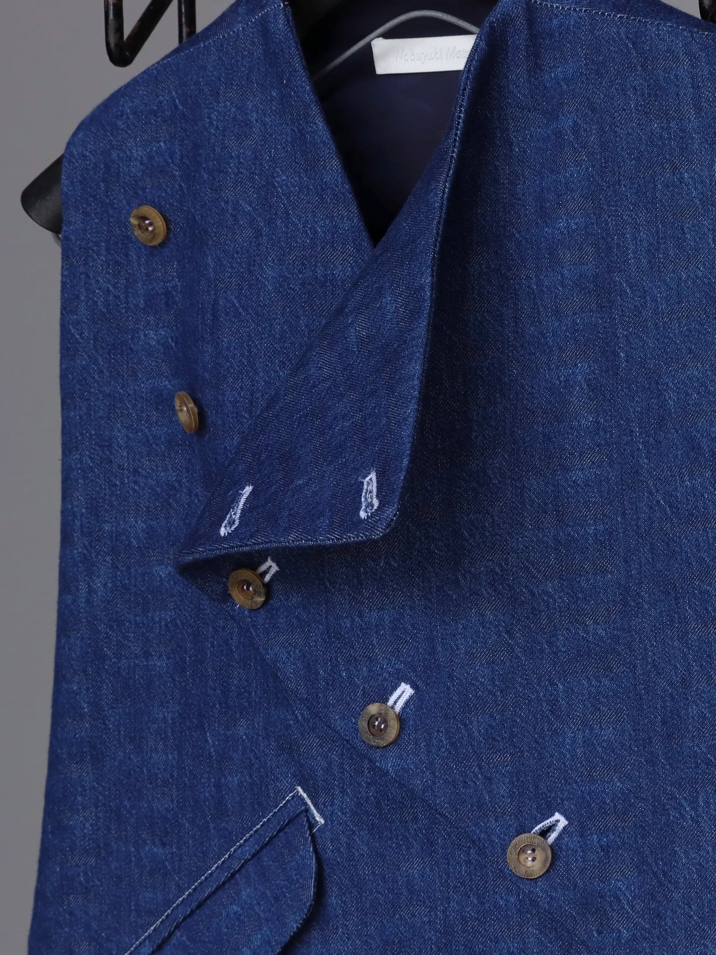 Nobuyuki Matsui Swimmy denim vest Blue | CASANOVA&CO (カサノヴァ Nobuyuki Matsui Swimmy denim vest Blue | CASANOVA&CO (カサノヴァ