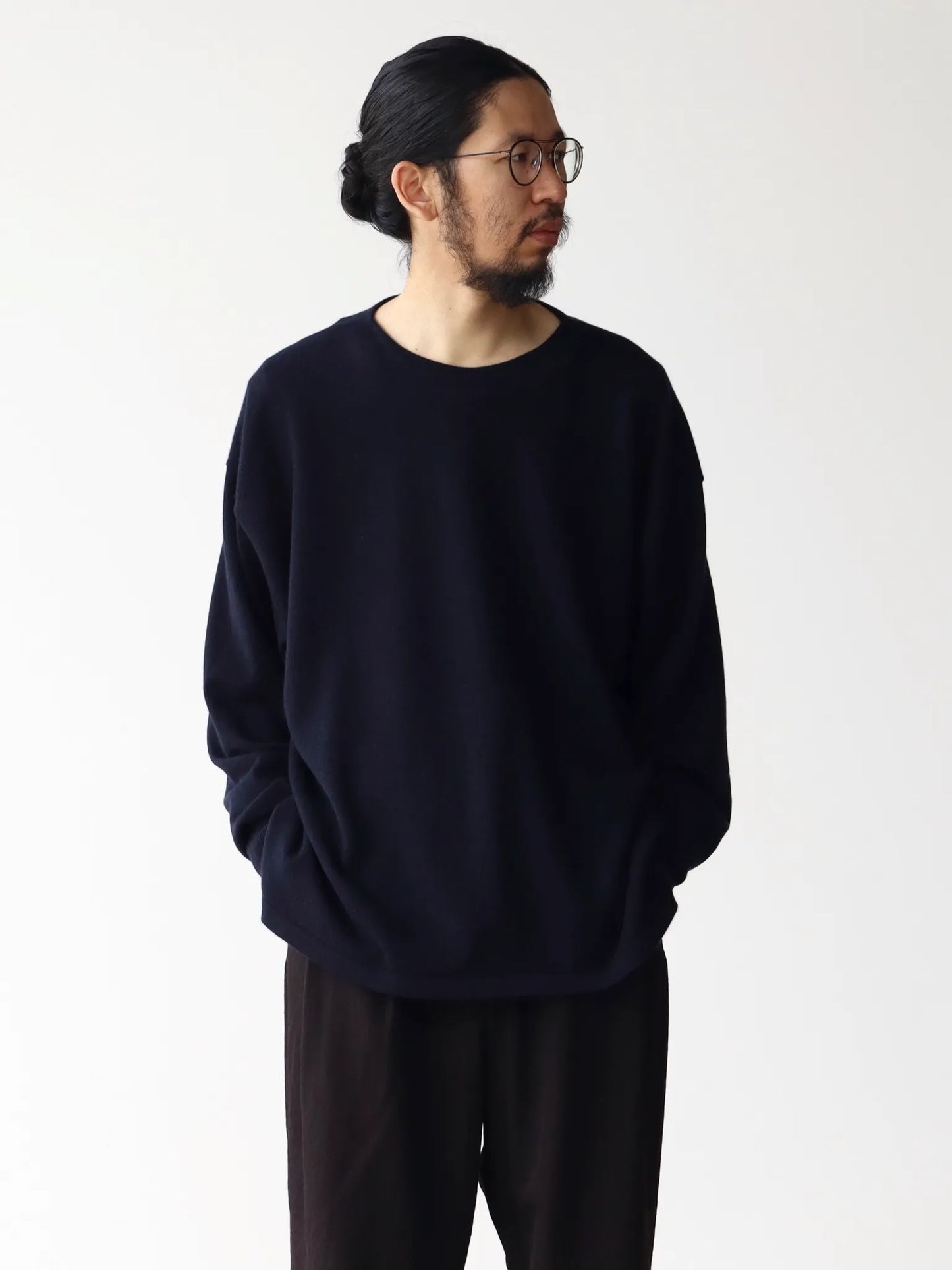 COMOLI カシミヤ コモリニット NAVY | CASANOVA&CO (カサノヴァ COMOLI カシミヤ コモリニット NAVY | CASANOVA&CO (カサノヴァ