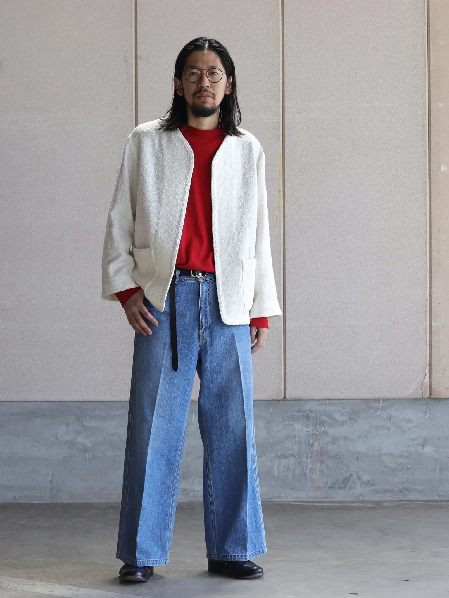 SARTO NO COLLAR JACKET O.WHITE | CASANOVA&CO (カサノヴァアンドコー SARTO NO COLLAR JACKET O.WHITE | CASANOVA&CO (カサノヴァアンドコー