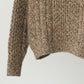 HERILL | Cashmerenep Cable Sweater Beige brown