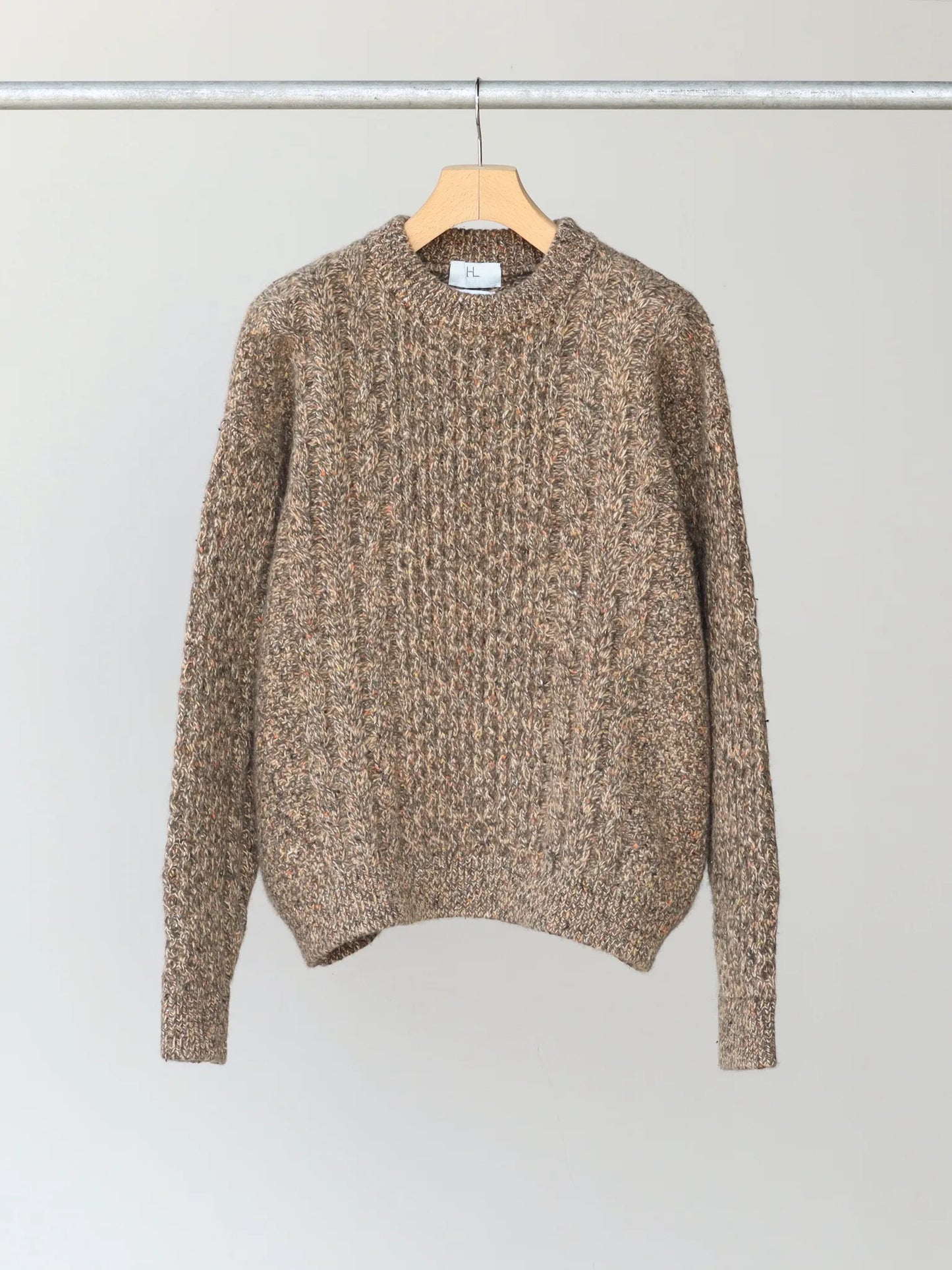 HERILL | Cashmerenep Cable Sweater Beige brown