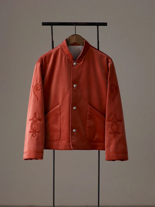 SARTO | EMBROIDERY SHORT JACKET SALMON