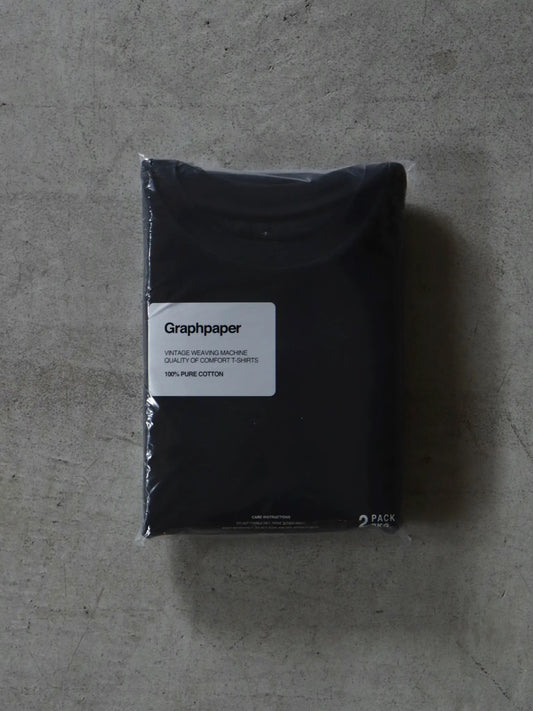 graphpaper-2-pack-crew-neck-tee-black-1