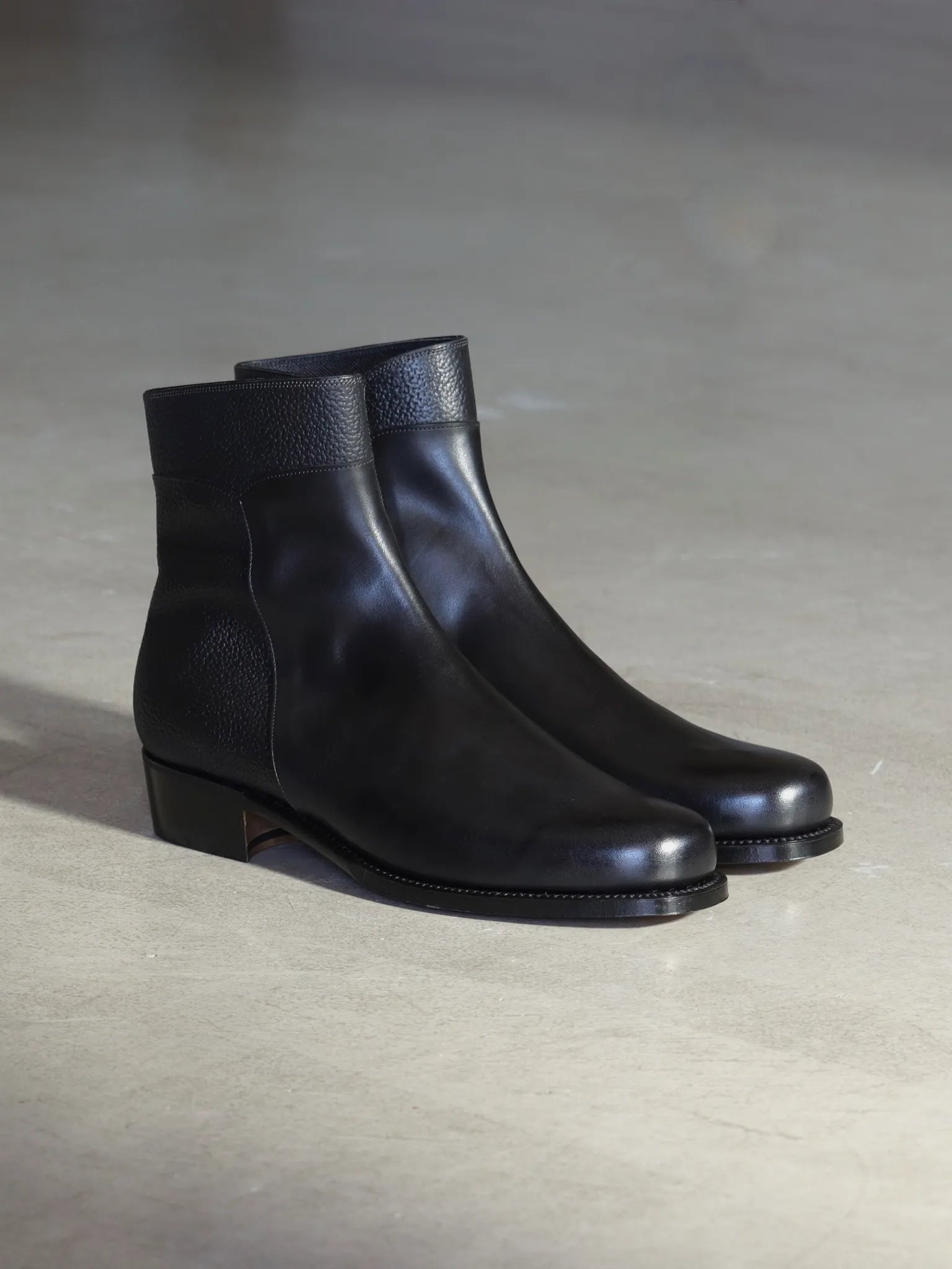 Post Production Side Zip Boots Black | CASANOVA&CO (カサノヴァ