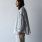 nomat-cotton-gathered-shirt-pearl-grey松煙染-2