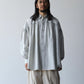 nomat-cotton-gathered-shirt-pearl-grey松煙染-1