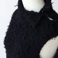 카칸 | HIGHNECK FUR VEST BLACK