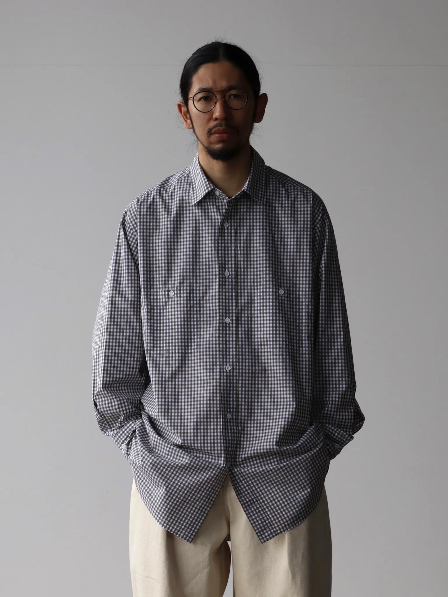 Gilevans ジルエヴァンズ チェックシャツ 7部丈 ブランド品 イエロー Gilevans ジルエヴァンズ チェックシャツ 7部丈 ブランド品 イエロー