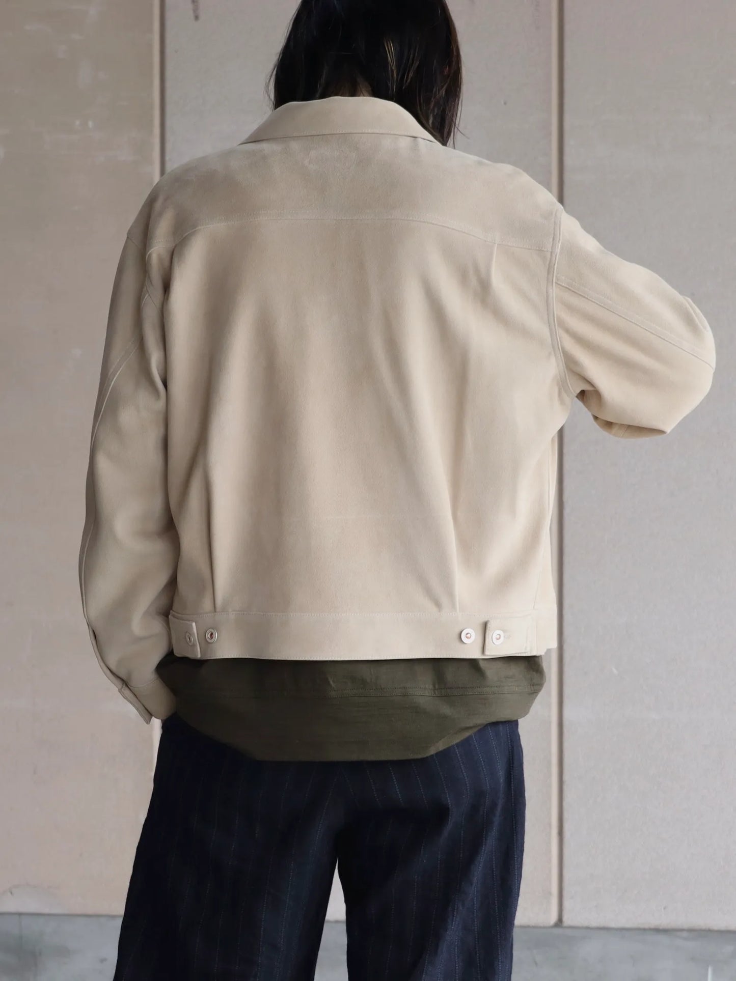 HERILL | Lambsuede Jacket Beige