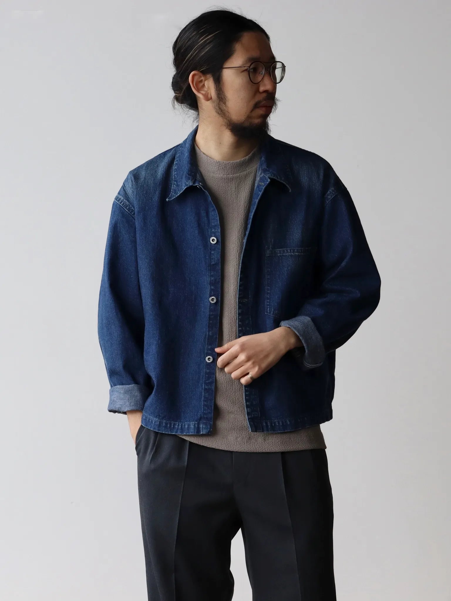 A.PRESSE US NAVY Denim Jacket サイズ2 A.PRESSE US NAVY Denim A.PRESSE US NAVY Denim Jacket サイズ2 A.PRESSE US NAVY Denim