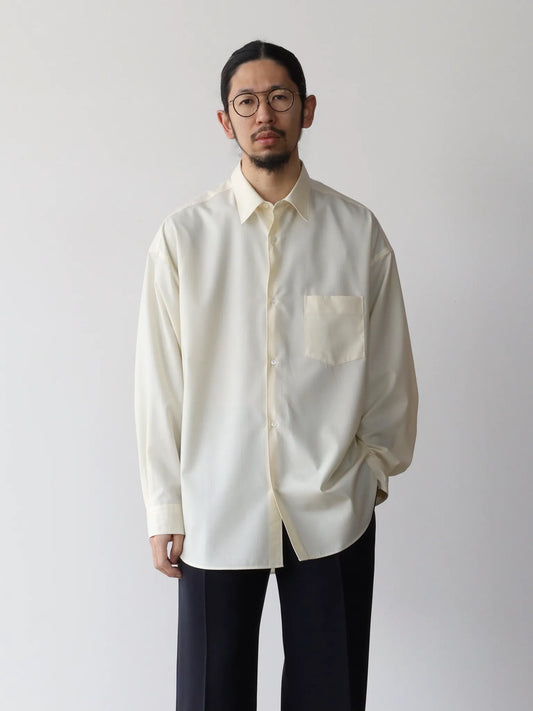 graphpaper-fine-wool-tropical-oversized-regular-collar-shirt-kinari-1