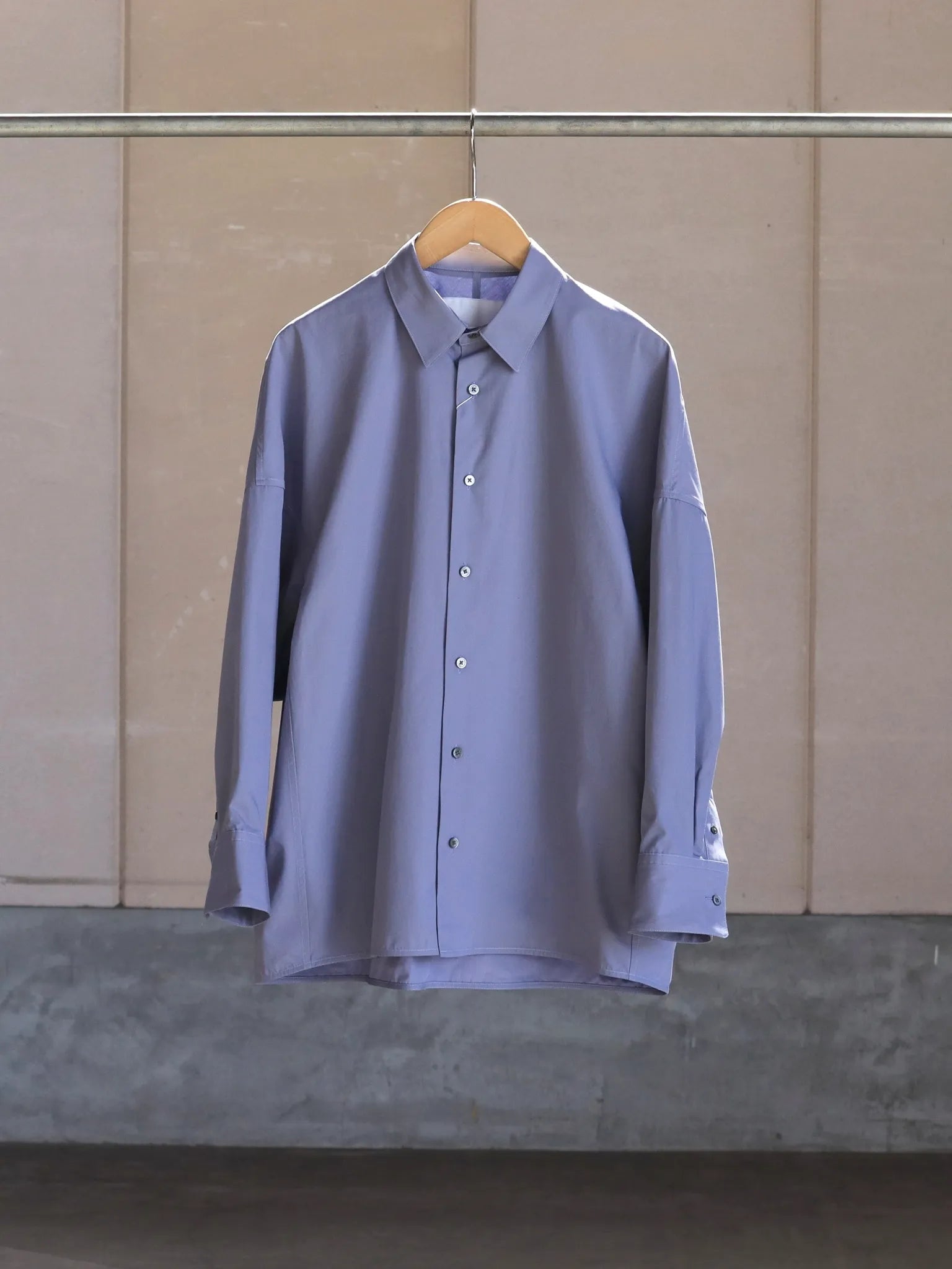 nonnotte Draping Shirt Type A Blue Granite | CASANOVA&CO Online Store nonnotte Draping Shirt Type A Blue Granite | CASANOVA&CO Online Store