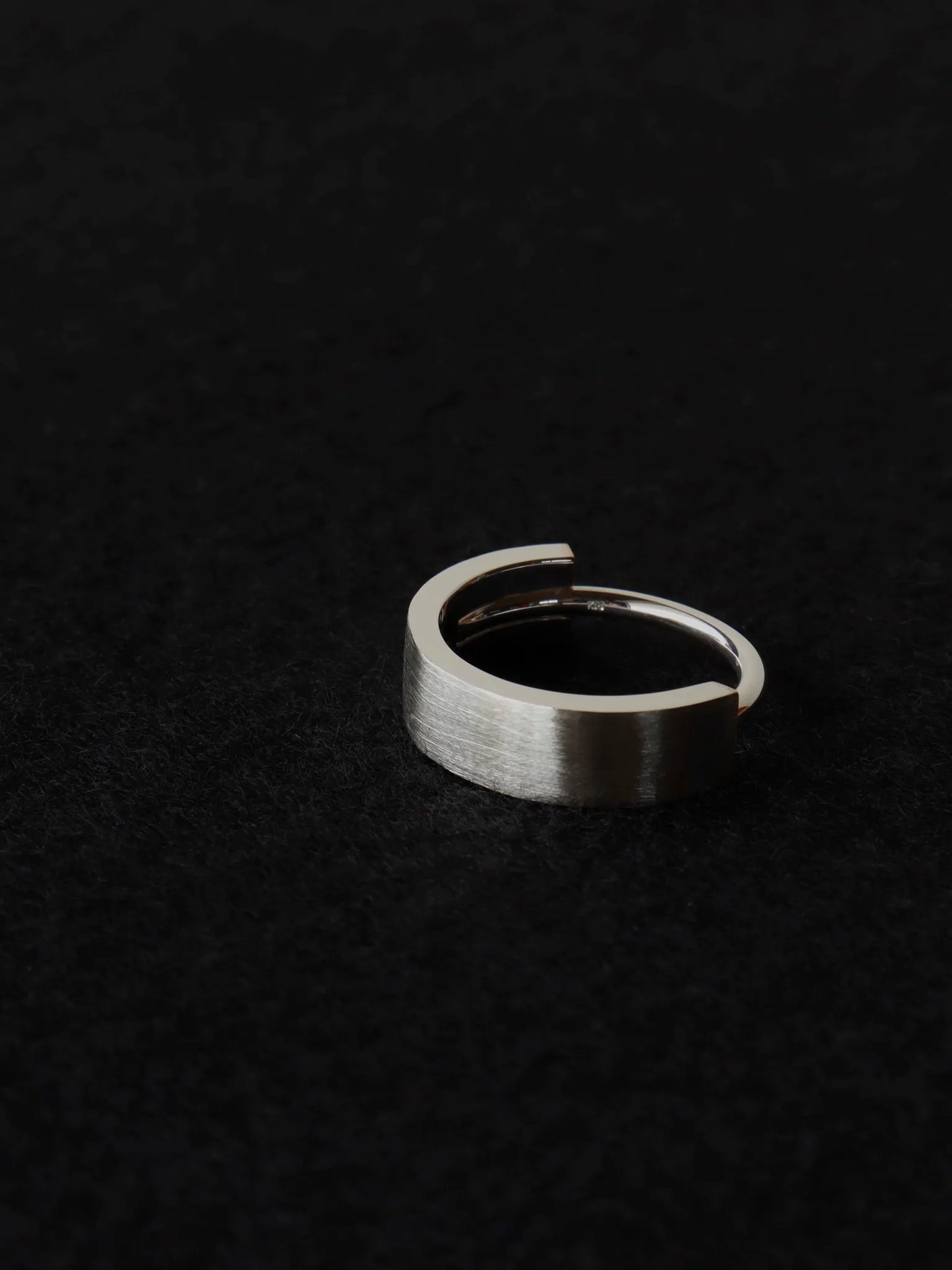 COMBINED RING WIDE SILVER