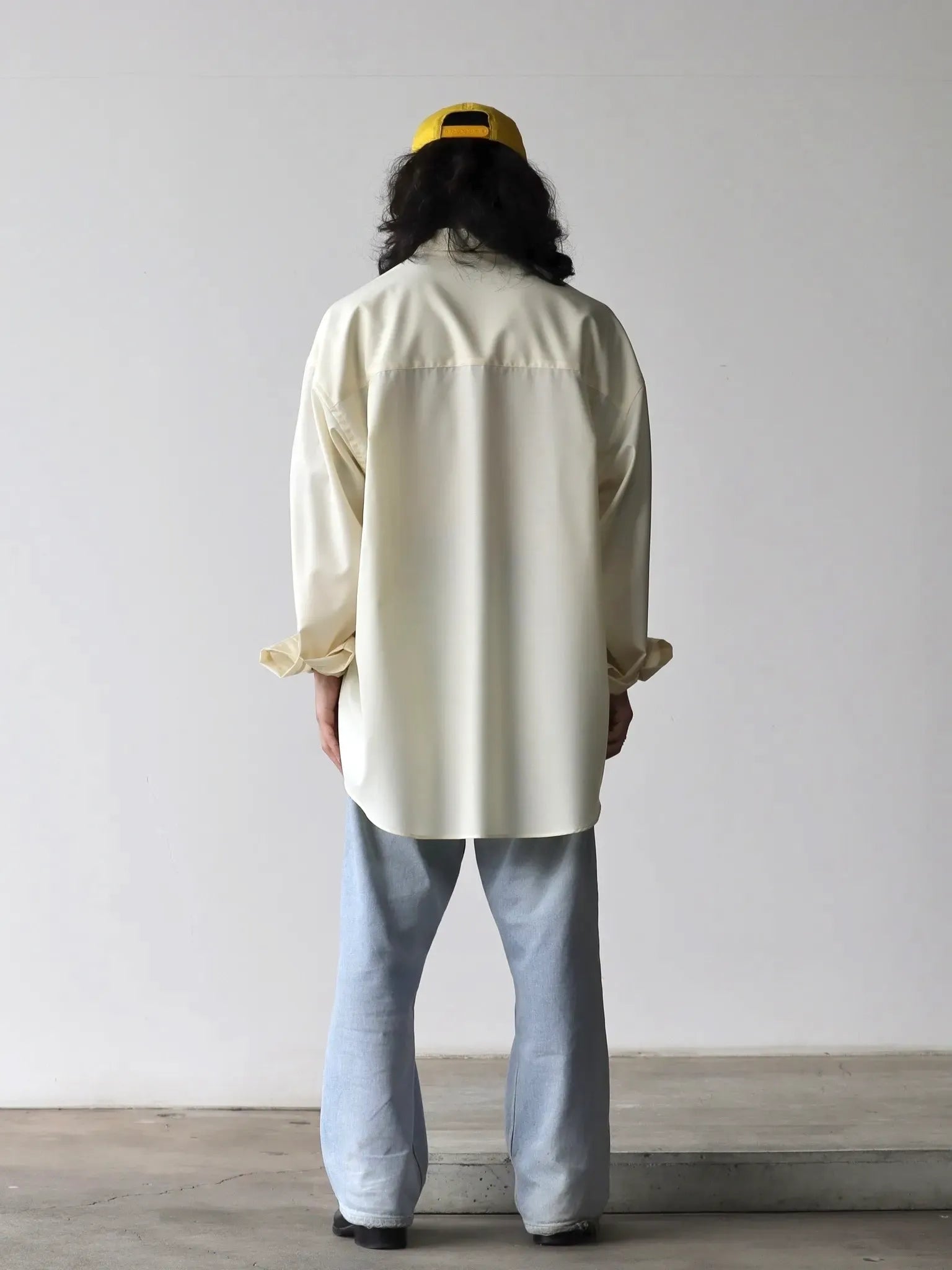 Graphpaper | Fine Wool Tropical Oversized Regular Collar Shirt KINARI