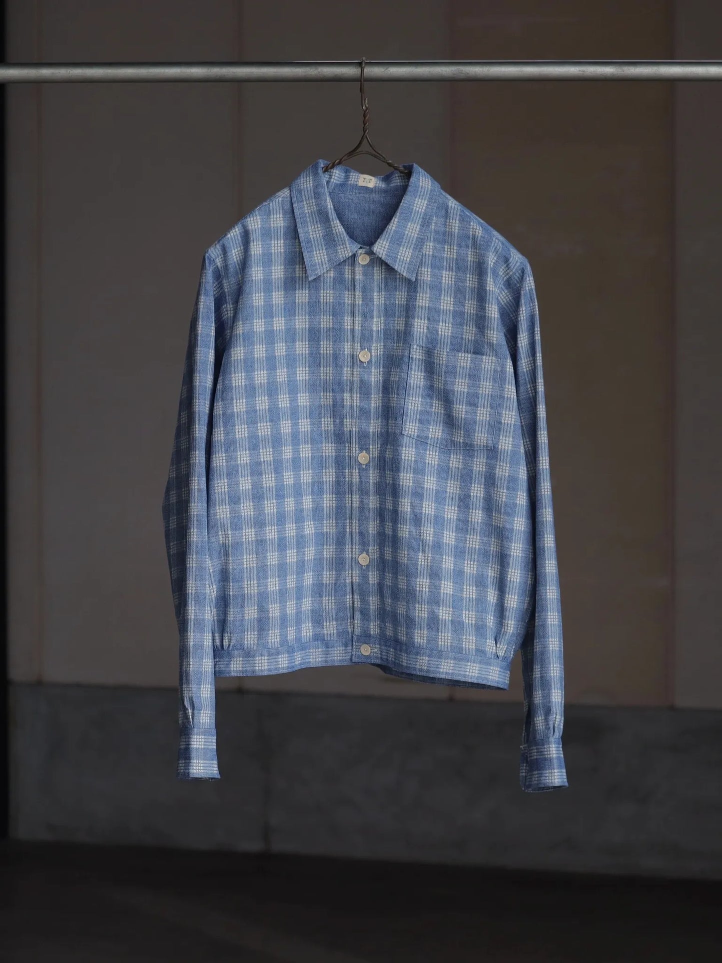 T.T. LOT.319 PALAKA JACKET Discharged Indigo Plaid | CASANOVA&CO T.T. LOT.319 PALAKA JACKET Discharged Indigo Plaid | CASANOVA&CO