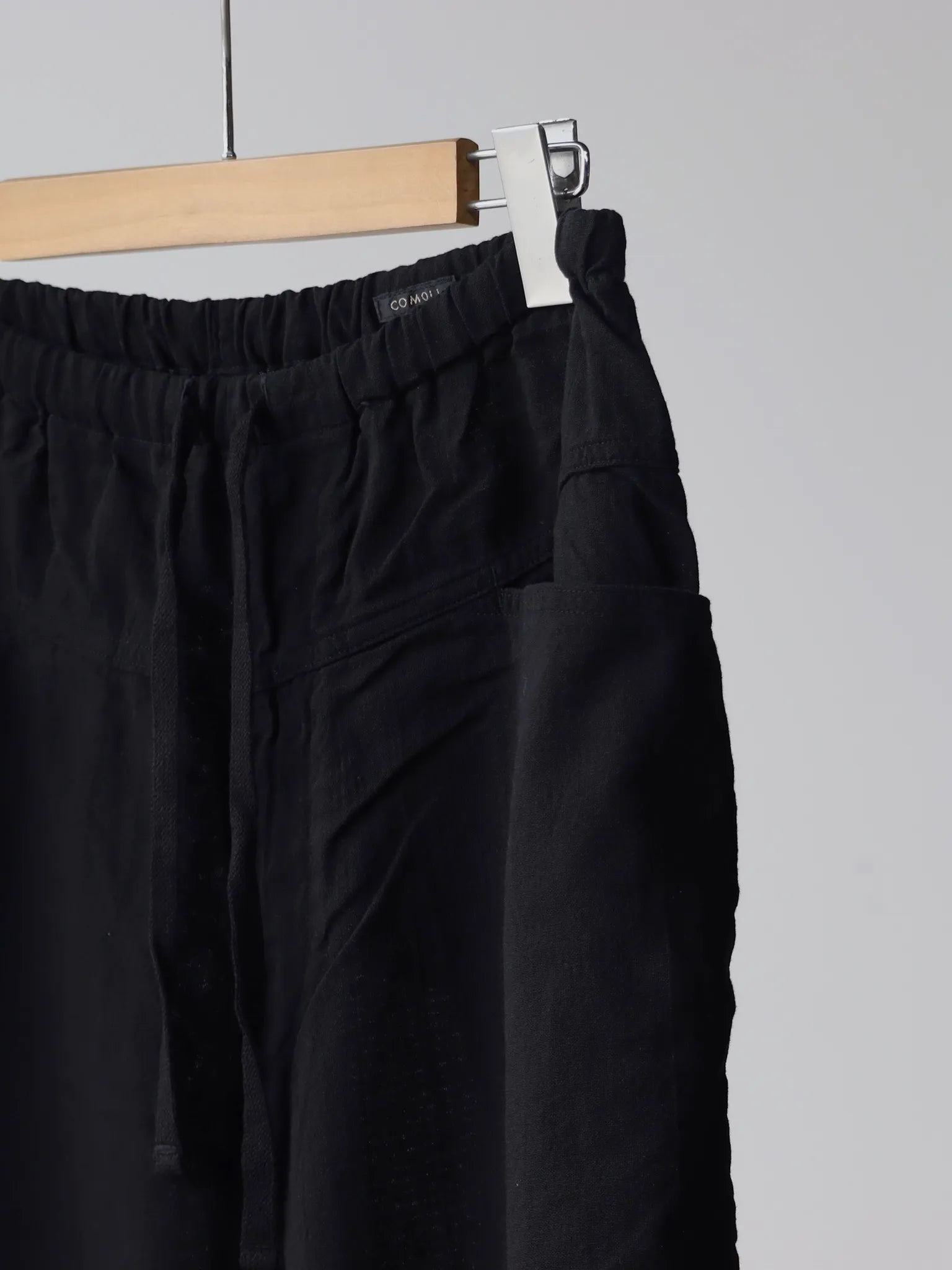 COMOLI オックス ドローストリングパンツ BLACK | CASANOVA&CO COMOLI オックス ドローストリングパンツ BLACK | CASANOVA&CO