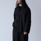 comoli-コットンネル-シャツジャケット-black-3