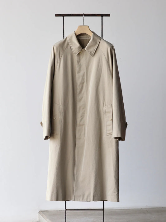 comoli-コットンギャバ-バルカラーコート-beige-1