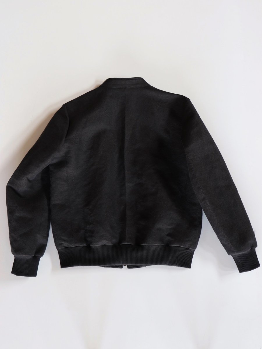 yamauchi-rib-no-collar-zip-jacket-black-2