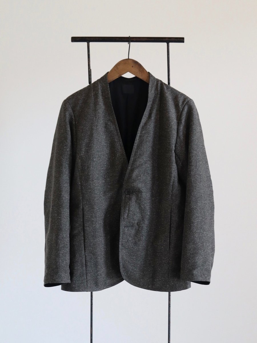 yamauchi-silk-cupro-herringbone-no-collar-jacket-brown-silk-1