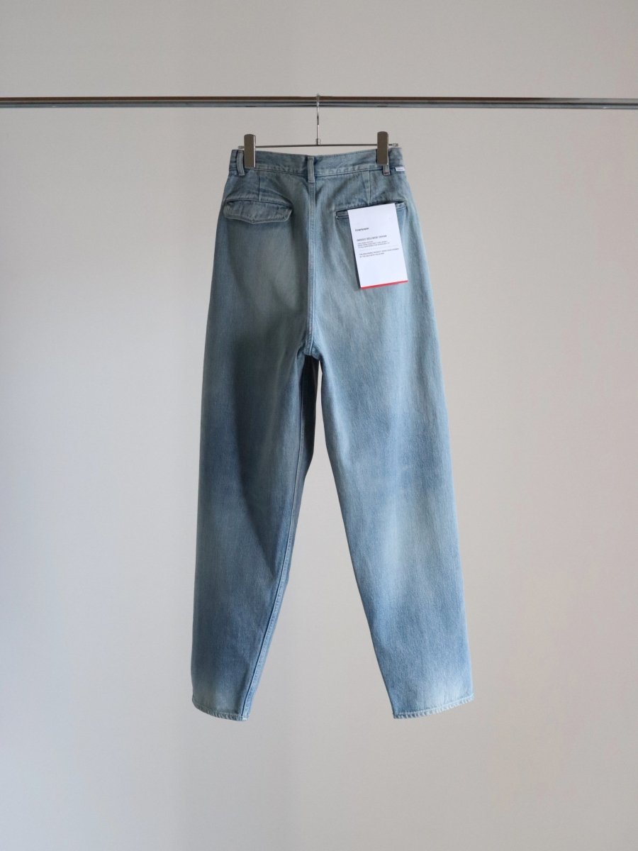 Graphpaper Selvage Denim Two Tuck Tapered Pants LIGHT FADE