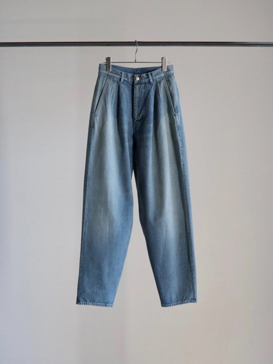 graphpaper-selvage-denim-two-tuck-tapered-pants-light-fade-for-women-1