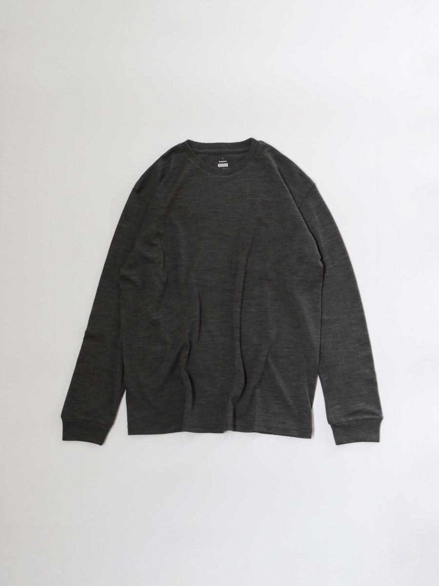 graphpaper-washable-wool-crew-neck-tee-c-gray-1